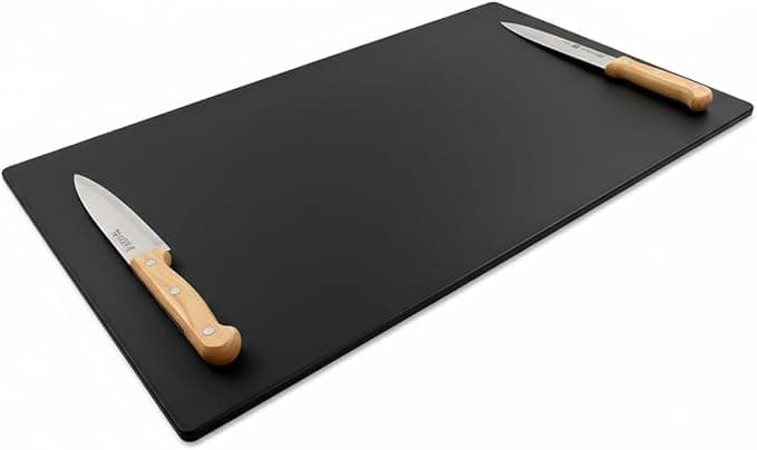 Thirteen Chefs 30x18 Extra Large Black HDPP Cutting Board – Commercial Grade, NSF Certified, 1/2" Thick for Fish, Meat & BBQ