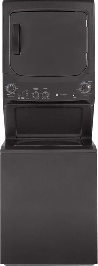 GE 3.8 cu. ft. Washer and 5.9 cu. ft. Electric Dryer Laundry Center in Diamond Gray, GUD27ESPMDG