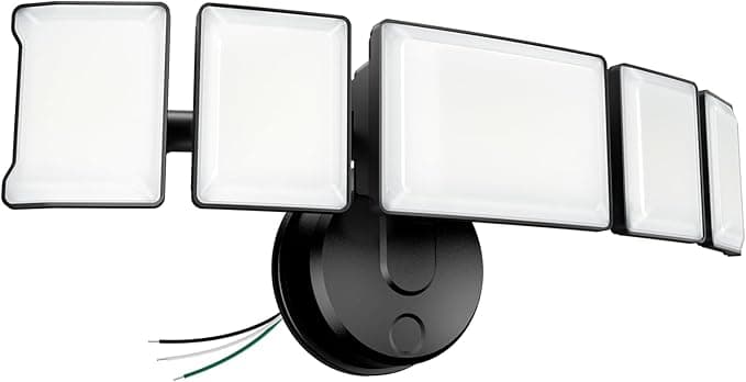 Olafus 130W 13000LM Flood Light — Switch Controlled, 5 Adjustable Heads, IP65, 6500K