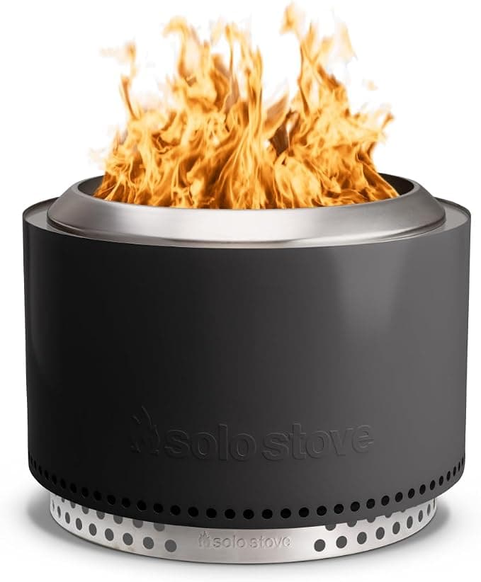 Solo Stove Yukon 2.0 27" Smokeless Fire Pit + Stand — Stainless Steel, 360° Airflow, Removable Ash Pan, Ideal for 6+