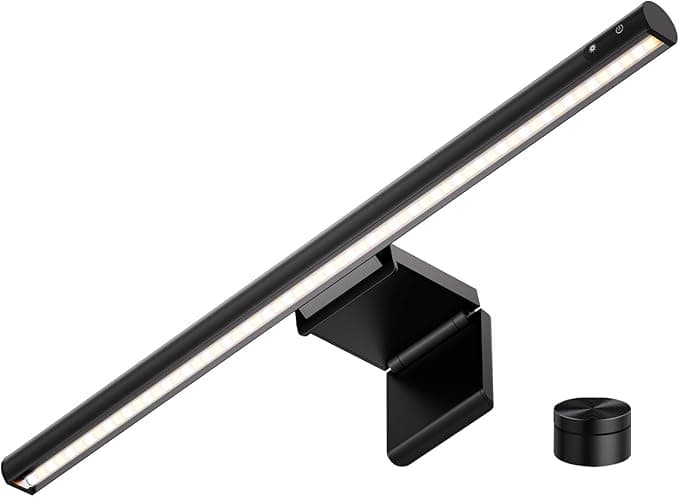 LYMAX Monitor Light Bar with Wireless Remote, Backlight, and Gravity Damper Base