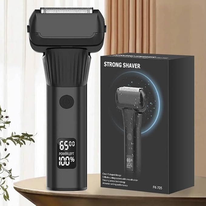 Oeesz 5-Blade Cordless Electric Razor for Men, 2-Speed Electric Shavers for Men Face, Close Shaving Foil Shaver for Coarse Hair Wet/Dry USB-C Fast Charging & 100 Min Runtime
