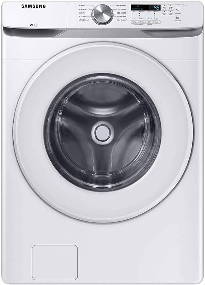 Samsung 4.5 cu. ft. High Efficiency Front Load Washer with Vibration Reduction Technology+, White, WF45T6000AW