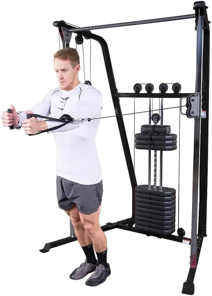 Body-Solid Best Fitness Functional Trainer Cable Machine BFFT10B with 190 lb Selectorized Weight Stack