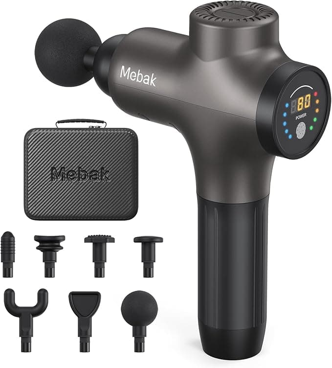 Mebak 3 Massage Gun Deep Tissue for Athletes, Professional Muscle Percussion Massager