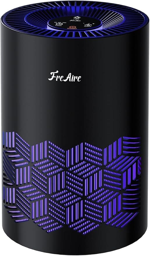 FreAire Air Purifier for Bedroom 1086 Ft², HEPA with Ambient Lights, Aromatherapy