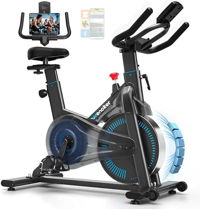 Wenoker Magnetic Stationary Bike with App Sync and Adjustable Cockpit