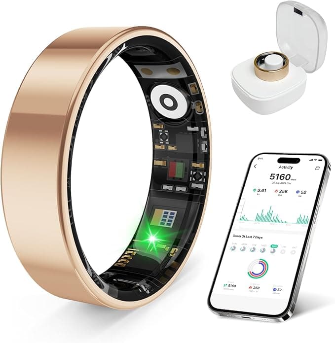 prxxhri Smart Health Ring with Stress and Sleep Monitoring