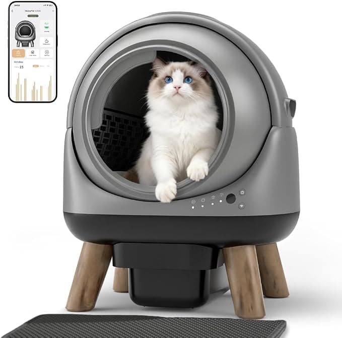 ZHMZ G1 Self-Cleaning Automatic Cat Litter Box for Multiple Cats