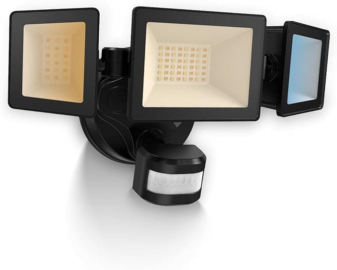 ALUSSO 40W 4500LM Motion Sensor Outdoor Flood Light — Hardwired 120V, 3CCT, 3 Modes, ETL