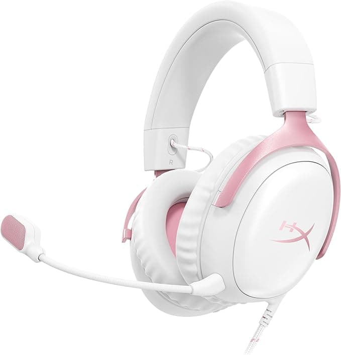 HyperX Cloud III Wired Gaming Headset — PC, PS5, Xbox Series X|S, Angled 53mm Drivers, Memory Foam, USB-C, USB-A, 3.5mm