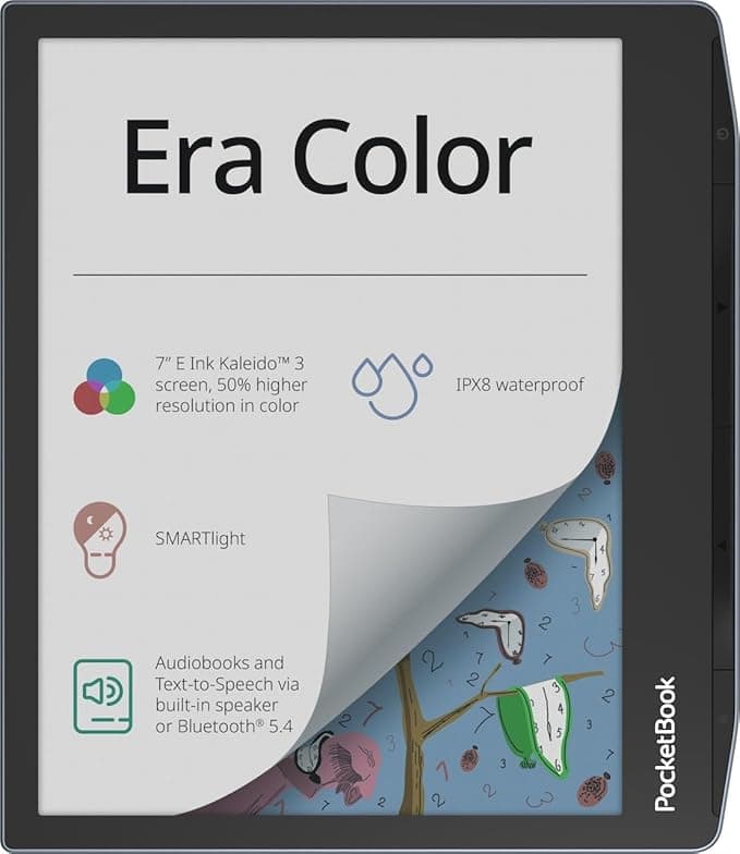 PocketBook Era Color 7" E Ink Kaleido 3 eReader with Built-in Speakers and 32GB Storage
