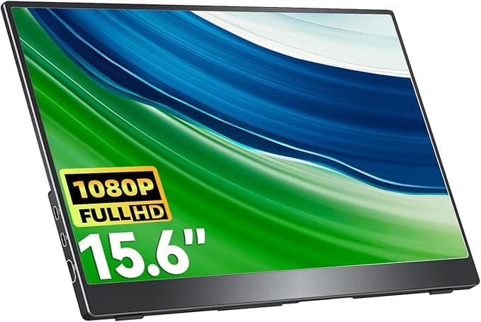 cocopar Portable Monitor 15.6 Inch IPS Travel Monitor USB-C HDMI