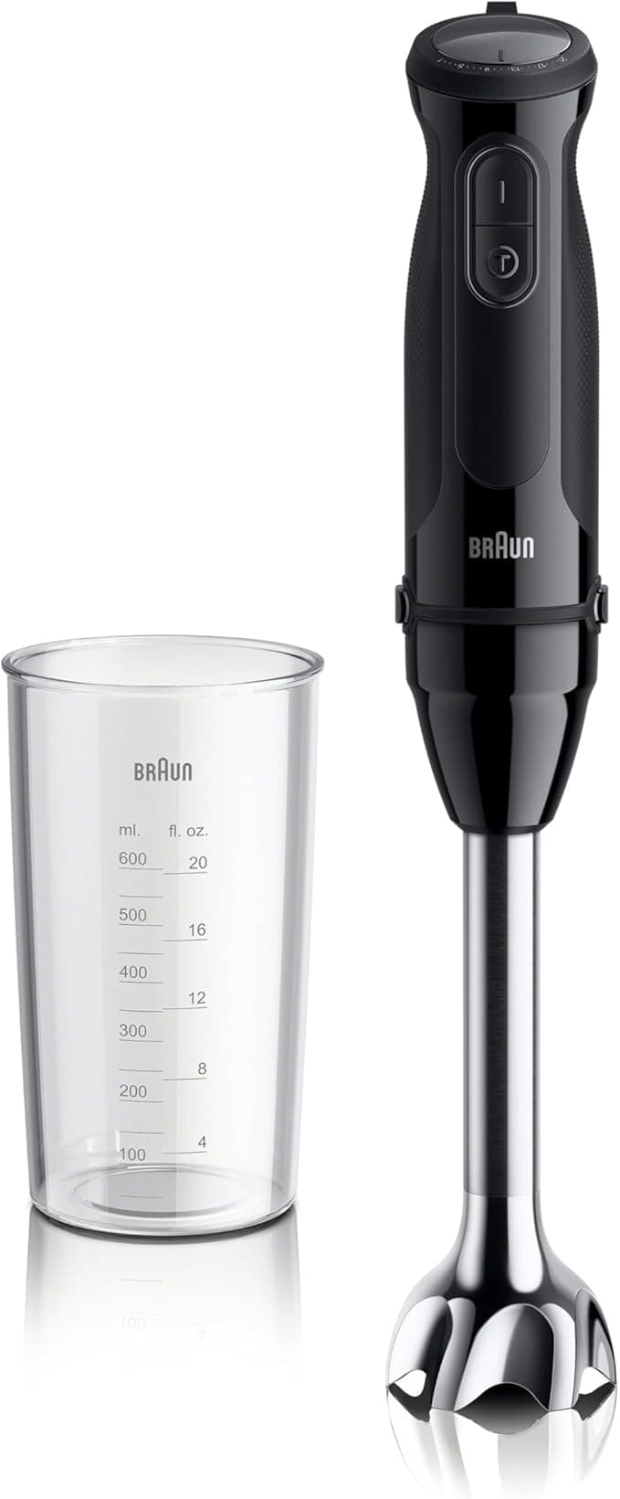 Braun MQ50001M Vario Hand Blender – 21-Speed Handheld Immersion Blender with PowerBell VPlus, TurboBoost & EasyClick Systems, 500W