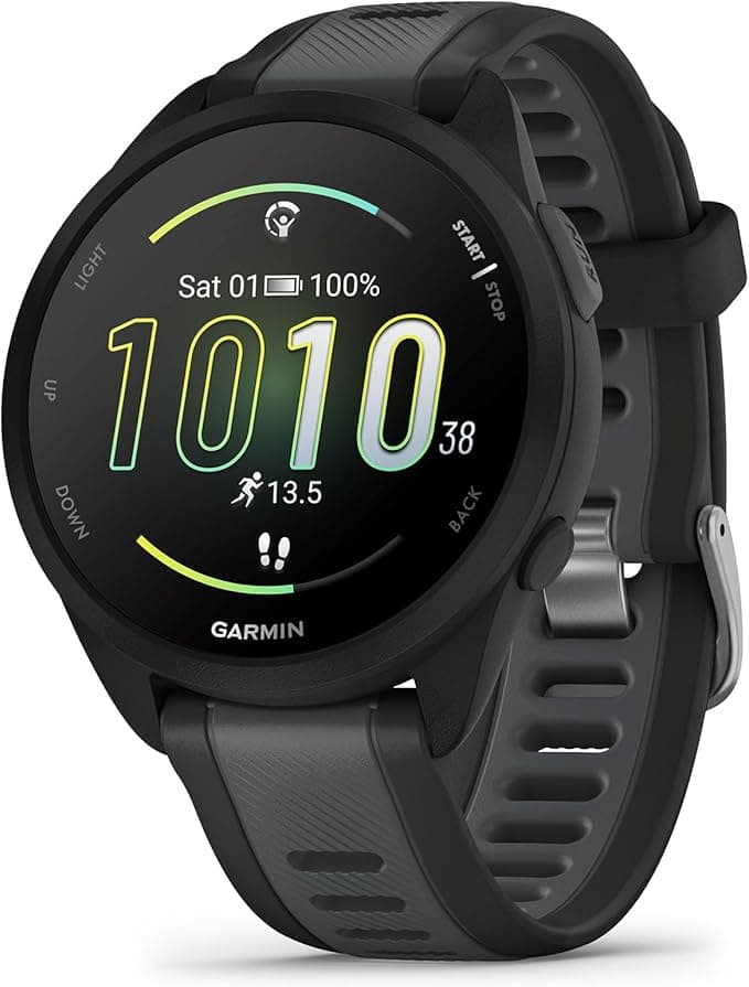 Garmin Forerunner 165 Running Smartwatch with AMOLED Display and 11-Day Battery