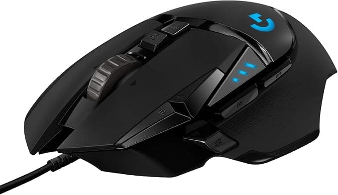 Logitech G502 Lightspeed Wireless Gaming Mouse with HERO 25K Sensor, PowerPlay Compatible, Tunable Weights and Lightsync RGB - Black
