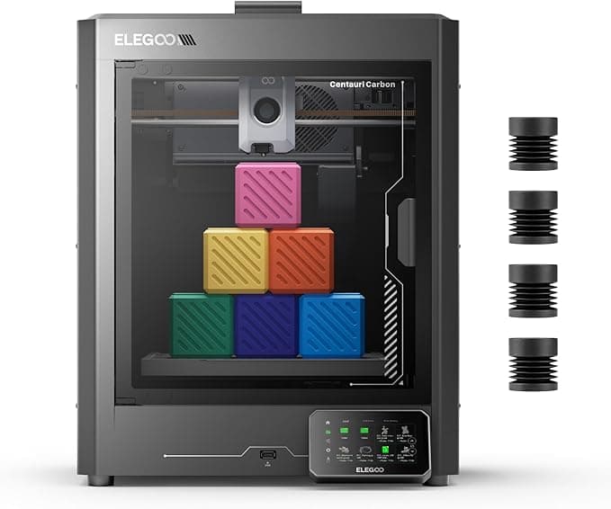 ELEGOO Centauri Carbon CoreXY 3D Printer with 320°C Nozzle, Auto Calibration, and Built-in Camera
