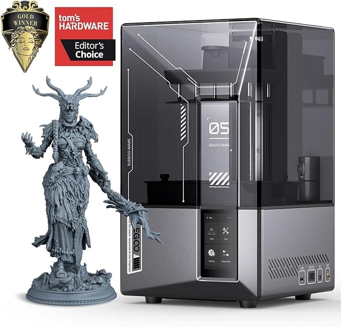 ELEGOO Mars 5 Ultra 7" 9K MSLA Resin 3D Printer with AI Camera and Auto-Leveling