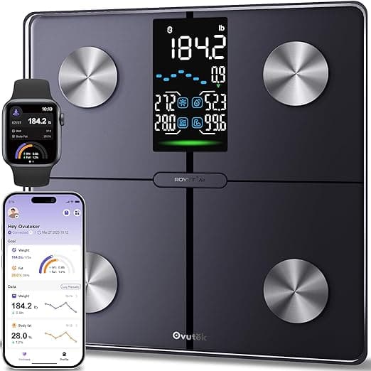 Ovutek Professional Smart Scale with 0.05 lb Accuracy and 5-inch LED Display