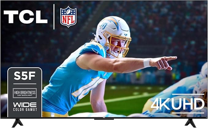 TCL 65" S5 UHD 4K LED Smart TV with Fire TV (65S551F, 2024) — Dolby Vision, HDR PRO+, Atmos, Game Accelerator 120