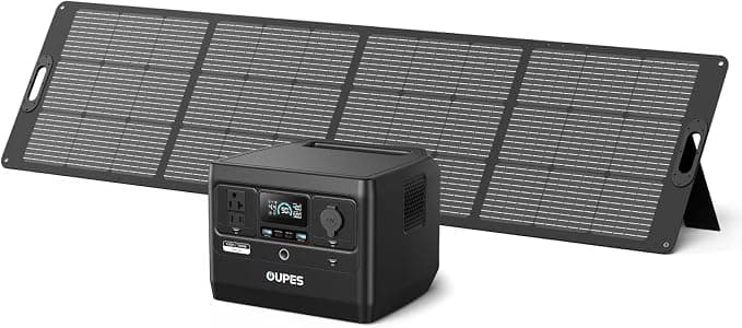OUPES Exodus 700 Solar Generator with 240W Panels Included, 576Wh, 700W