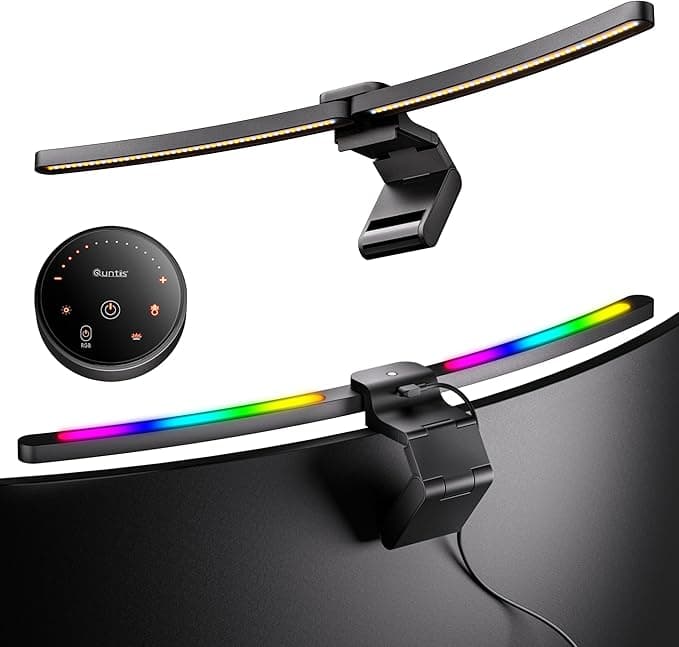Quntis Curved Monitor Light Bar 15 RGB Backlight for 34"+ Ultrawide Screens