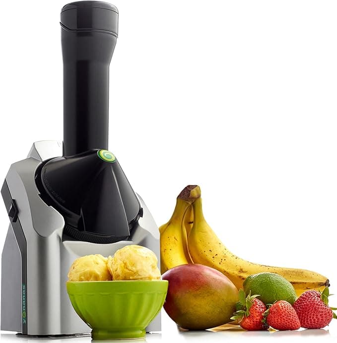 Yonanas Classic Frozen Fruit Soft Serve Maker for Vegan and Dairy-Free Treats, 200W, BPA Free, 36 Recipes Included