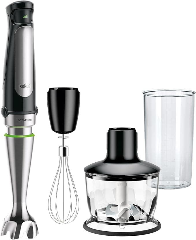 Braun MultiQuick 7 3-in-1 Immersion Blender with Food Processor – Powerful Handheld Electric Stick - Emulsifier for Chopping, Beating & Whisking