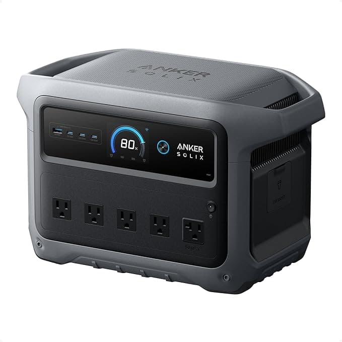 Anker SOLIX C1000 Gen 2 Portable Power Station, 1,024Wh, 2,000W, Camping