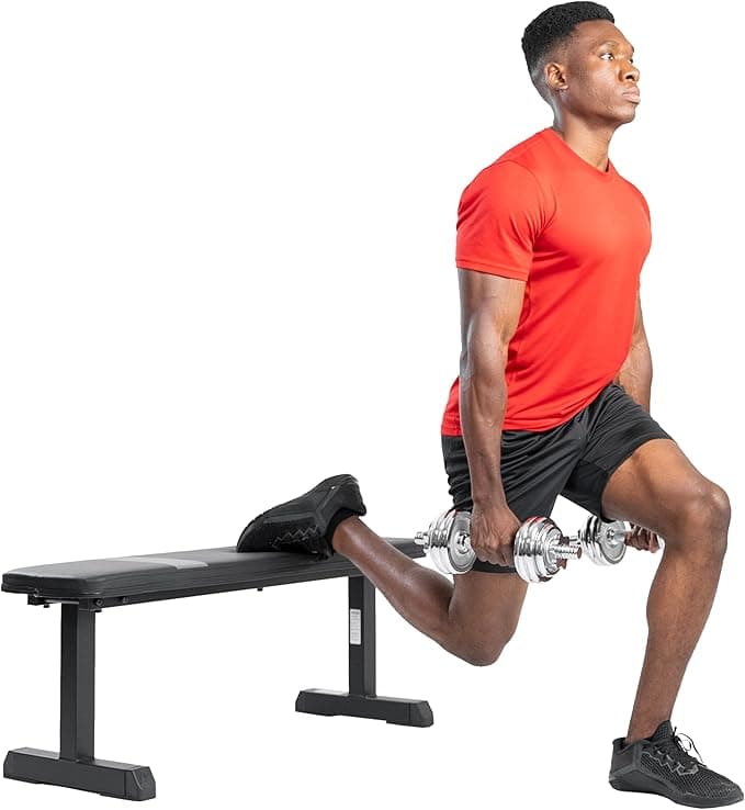 Sunny Health & Fitness Weight Bench for Heavy Duty Workouts, Strength Training, and Home Gyms