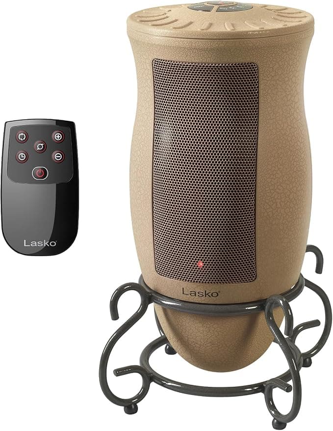 Lasko Oscillating Designer Ceramic Tower Space Heater with Thermostat, Timer and Remote, 1500W