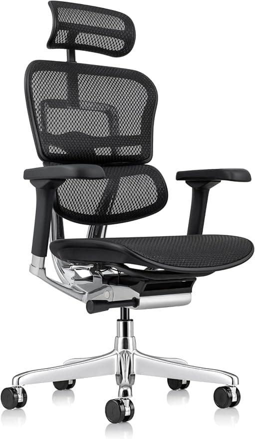 Ergohuman Eurotech ME7ERG GEN2 High Back Mesh Office Chair with Tilt Tension Control, Tilt Lock, Synchro Tilt, Seat Depth Adjustments