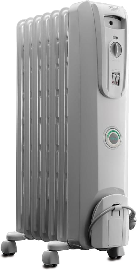 De'Longhi Oil Filled Radiator Heater, 1500W Portable Room Heater