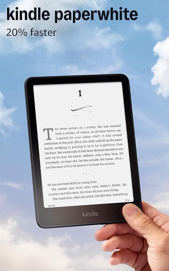 Amazon Kindle Paperwhite 16GB (newest model) with 7" Glare-Free Display and 12-Week Battery