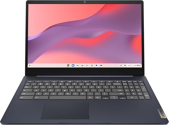 Lenovo IdeaPad 3i Chromebook, 15.6" FHD Display, Intel Celeron N4500, 8GB RAM, 64GB eMMC, 1920x1080 px, 720p Camera, Chrome OS, Abyss Blue