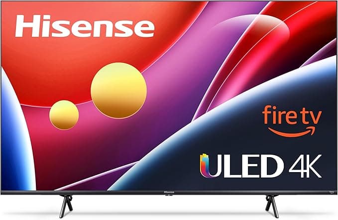 Hisense 65" U6 Series ULED 4K UHD Smart Fire TV (65U6HF, 2024) — QLED, Full Array Local Dimming, 600 Nit, Dolby Vision, HDMI 2.1, VRR
