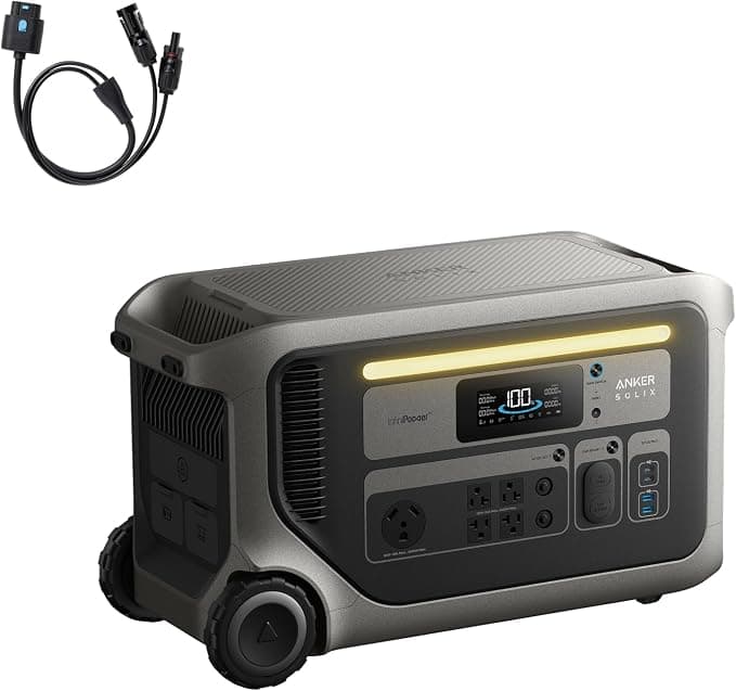 Anker SOLIX F3000 Portable Power Station, 3,072Wh, 6,000W, Solar Generators