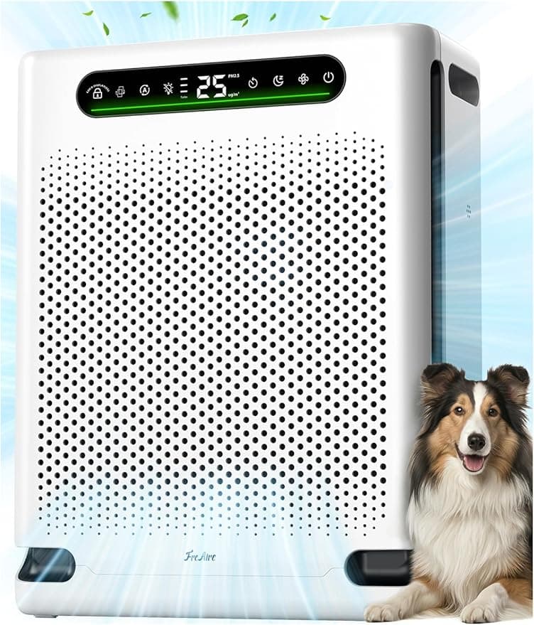FreAire Air Purifier for Home Large Room 2600 Ft², HEPA with Washable Filter, Air Quality Display, Turbo Mode, HAP605