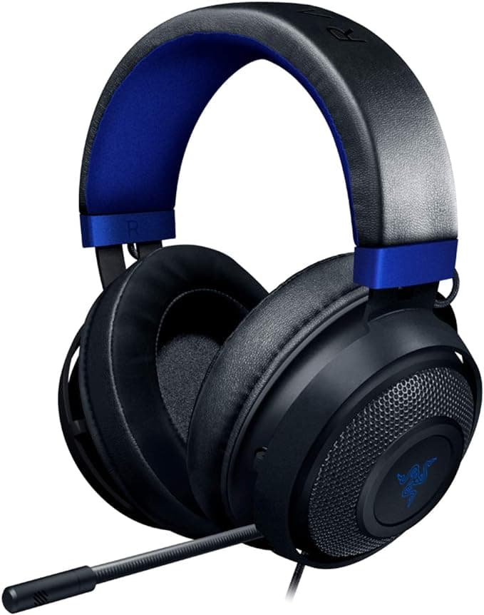 Razer Kraken Gaming Headset — Lightweight Aluminum Frame, 50mm Drivers, Retractable Noise-Isolating Mic, PC/PS5/Xbox/Switch/Mobile