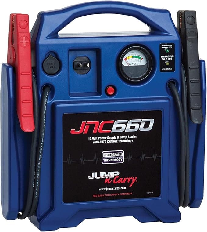 Clore Automotive Jump-N-Carry JNC660 1700 Peak Amp 12 Volt Jump Starter, Blue