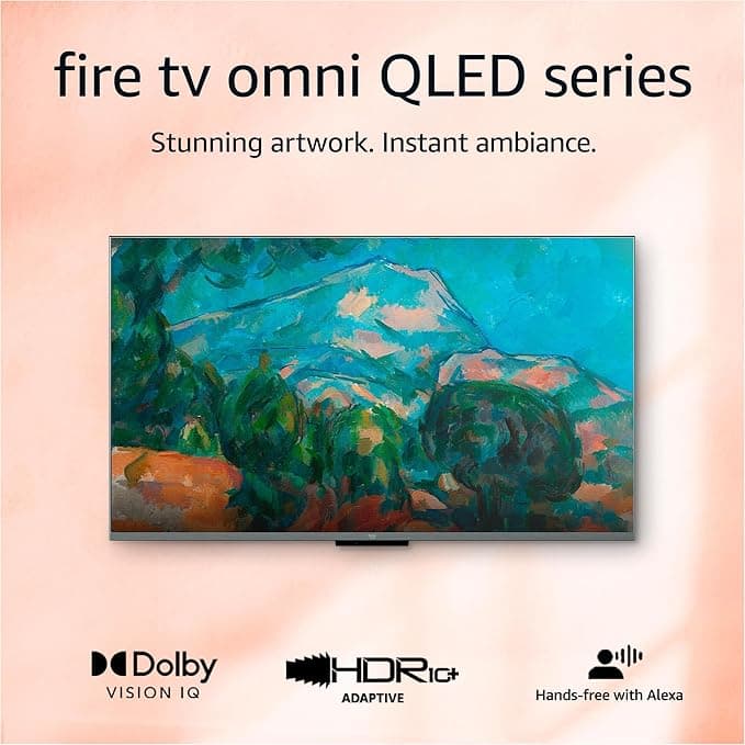 Amazon Fire TV 50" Omni QLED Series 4K UHD Smart TV — Dolby Vision IQ, 48-Zone Local Dimming, Hands-Free Alexa