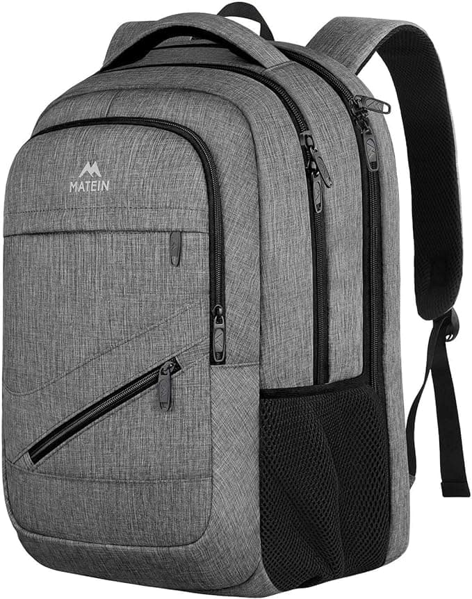 MATEIN 17 Inch Laptop Backpack, Extra Large Travel Backpack with USB Port, TSA Approved Business Backpack Fits 17 Inch Laptop for Men Women