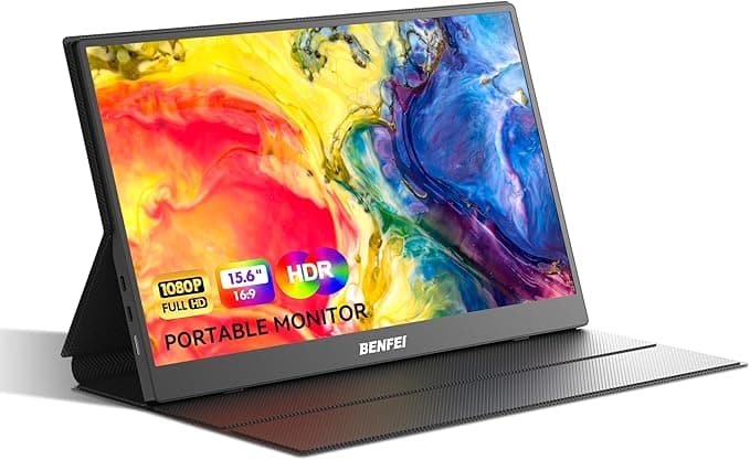 BENFEI Portable Monitor 15.6" FHD 1080P HDMI USB-C Gaming Display