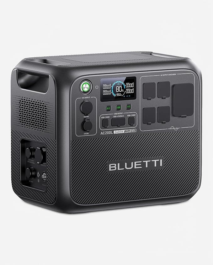 BLUETTI AC200L Portable Power Station 2048Wh 2400W LiFePO4 Battery