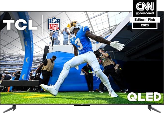 TCL 55" Q6 QLED 4K Smart TV with Google TV (55Q650G, 2023) — HDR Pro+, Dolby Vision, Game Accelerator 120