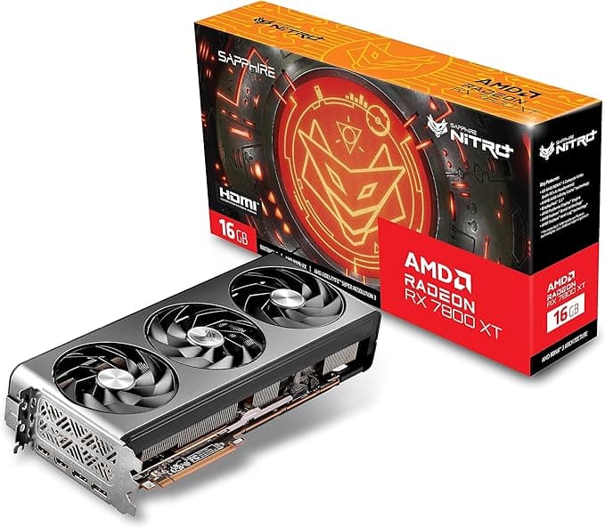 Sapphire Nitro+ AMD Radeon RX 7800 XT Gaming Graphics Card with 16GB GDDR6, AMD RDNA 3