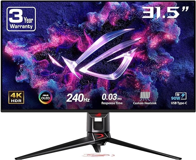 ASUS ROG Swift PG32UCDM 32" 4K QD-OLED Gaming Monitor, 240Hz, 0.03ms, G-Sync, 99% DCI-P3, 90W USB-C