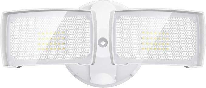 LEPOWER 28W 3000LM Flood Lights Outdoor — Switch Controlled, 2 Adjustable Heads, IP66 Waterproof, 5500K
