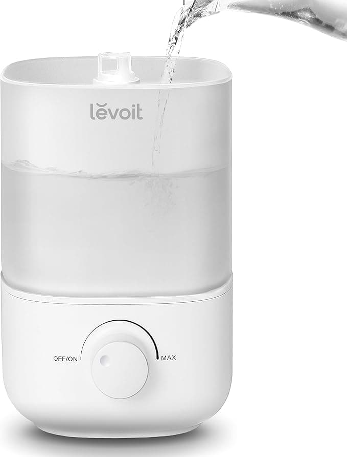 Levoit Top Fill Humidifiers for Bedroom, 2.5L Tank for Large Room, 25dB